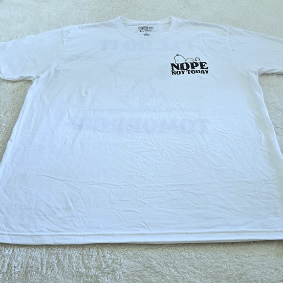 Peanuts🥜 X Hybrid Apparel Snoopy🐕 "Nope Not Today"🙅‍♂️ Graphic Tee👕 - NWOT - Picture 13 of 15